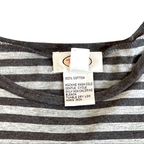 Talbots Striped Crew Neck Long Sleeve Top - Picture 6 of 10